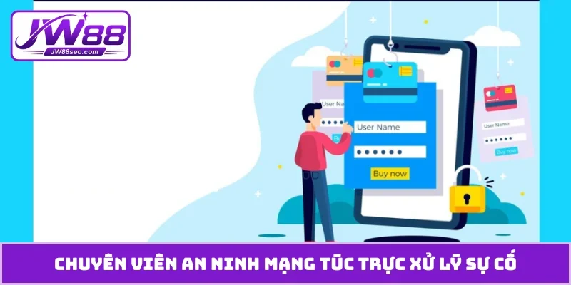 Chuyên viên an ninh mạng túc trực xử lý sự cố